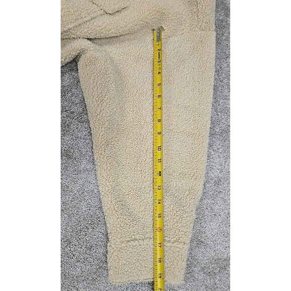 Good American Contour Faux Shearling Sherpa Jacket Cream Women’s Sz 7/8 4XL-5XL - Picture 12 of 12